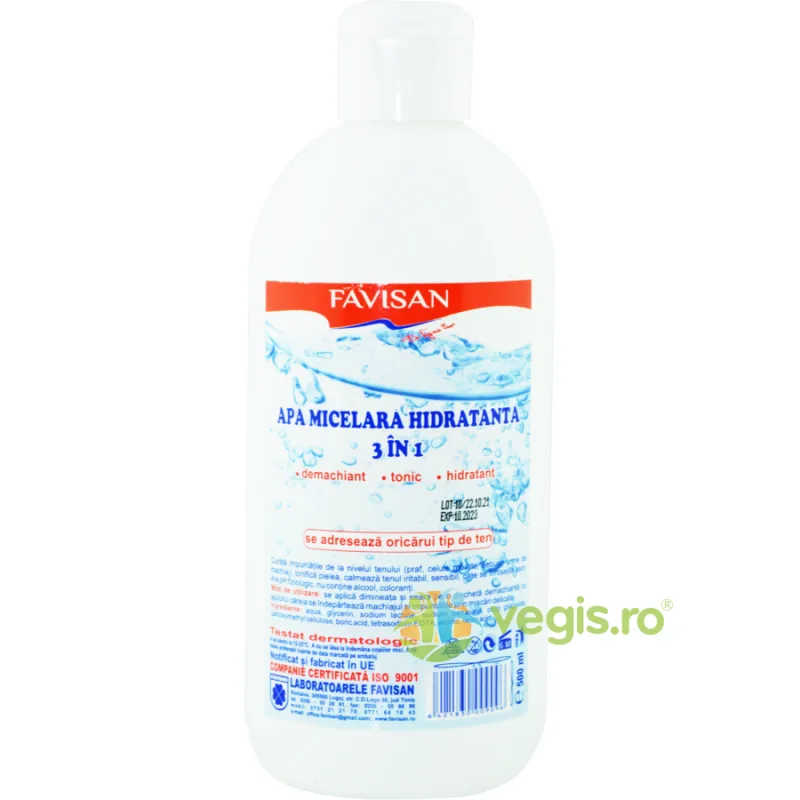 Apa Micelara Hidratanta 3 in 1  500ml Favisan — preț și oferte