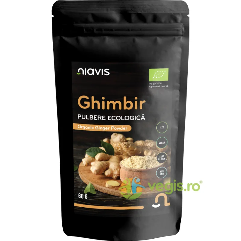 Ghimbir Pulbere Ecologic/Bio 60g NIAVIS — preț și oferte