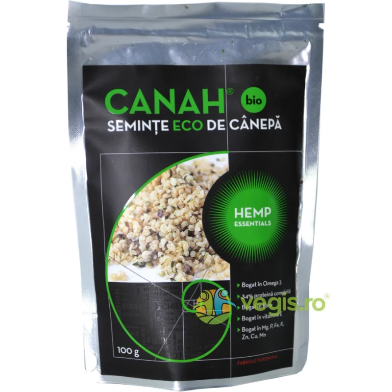 Seminte Decorticate de Canepa Ecologice/Bio 100g Canah — preț și oferte