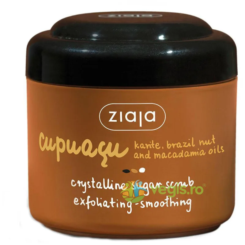 Scrub Exfoliant de Corp cu Zahar Cristalin Cupuacu 200g ZIAJA — preț și oferte