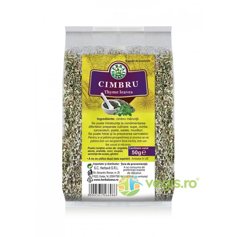 Cimbru Maruntit 50g Herbavit — preț și oferte