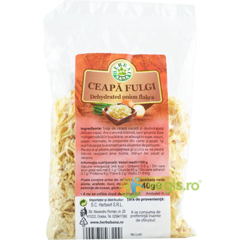 Ceapa Fulgi 40g Herbavit — preț și oferte