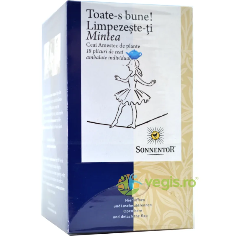 Ceai Toate-s Bune Limpezeste-ti Mintea Ecologic/Bio 18dz SONNENTOR — preț și oferte