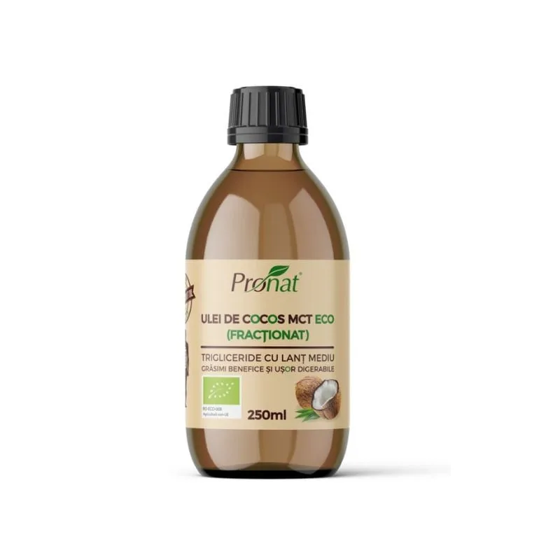 Pronat Ulei de cocos MCT bio, 250ml — preț și oferte