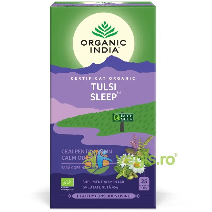 Ceai Tulsi Sleep Ecologic/Bio 25dz ORGANIC INDIA — preț și oferte