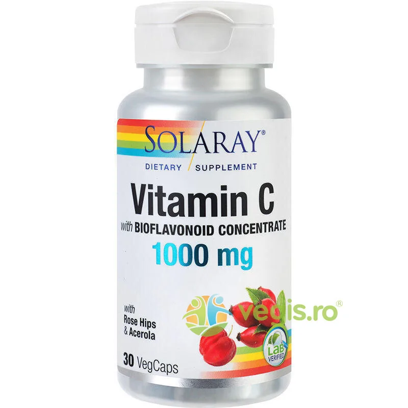 Vitamina C 1000mg 30cps Secom, Solaray — preț și oferte