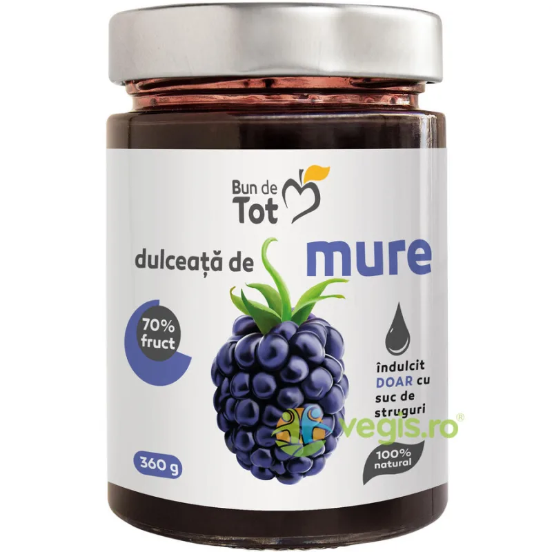 Dulceata de Mure fara Zahar 360g BUN DE TOT — preț și oferte