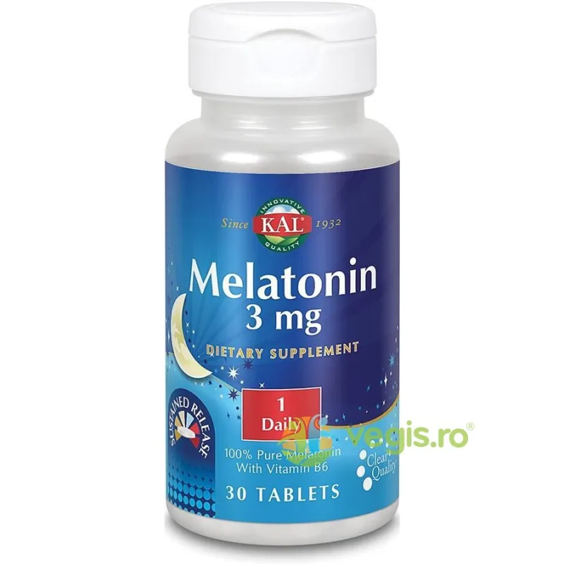 Melatonina 3mg 30tb Secom, Kal — preț și oferte