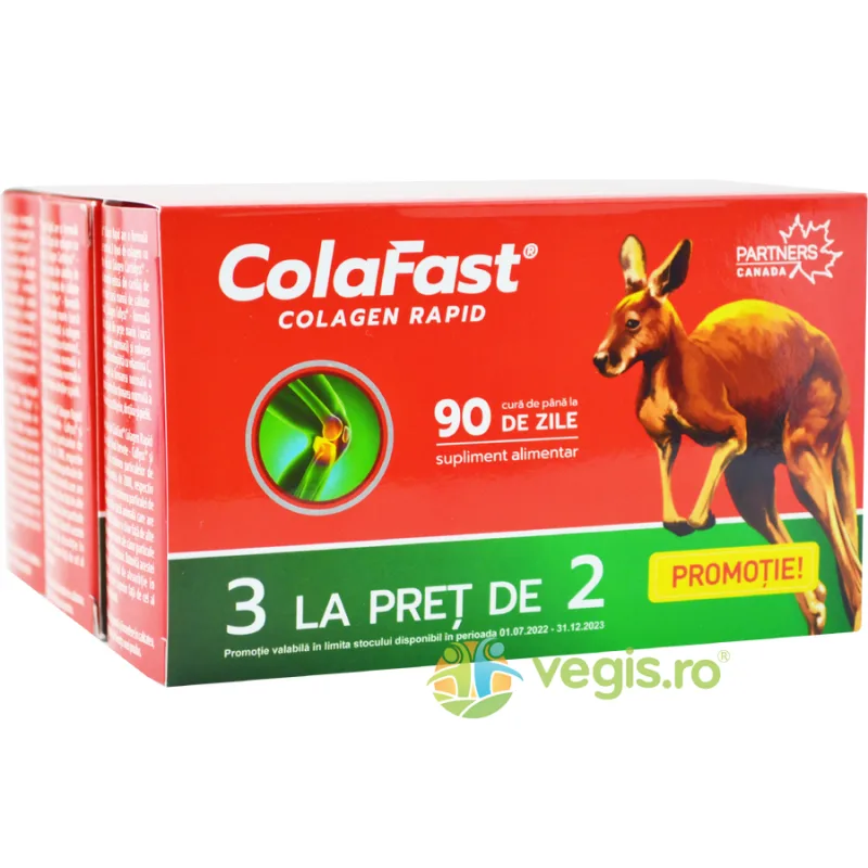 Pachet Colafast Colagen Rapid 3 x 30cps BIOPOL — preț și oferte