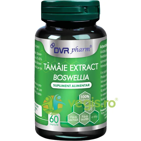 Tamaie Extract (Boswellia) 60cps DVR&nbsp;PHARM — preț și oferte