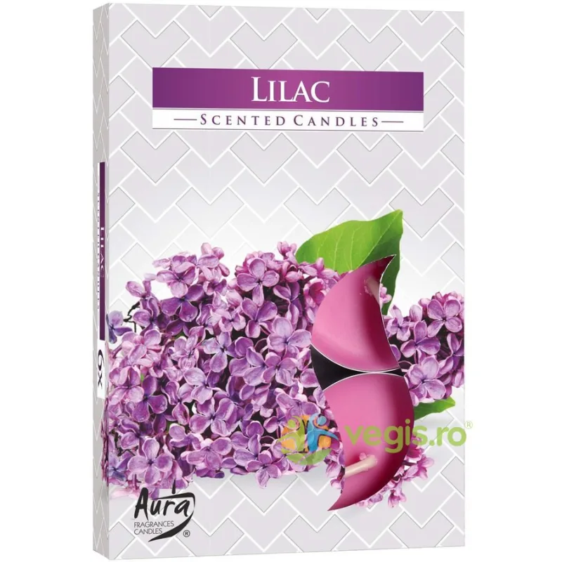 Set Lumanari Tip Pastila Aroma Liliac 6 buc. BISPOL — preț și oferte