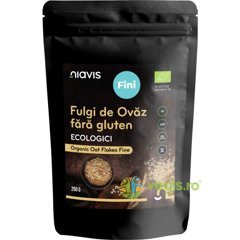 Fulgi de Ovaz Fini fara Gluten Ecologici/Bio 250g NIAVIS — preț și oferte