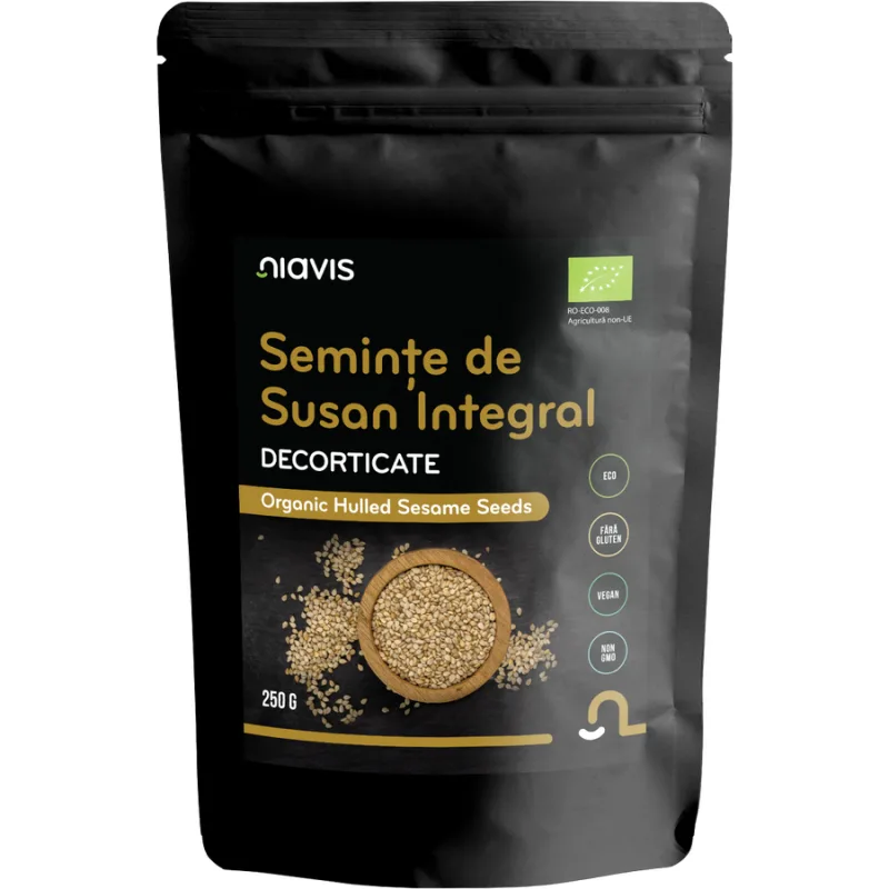 Seminte de Susan Integral Decorticate Ecologice/Bio 250g NIAVIS — preț și oferte