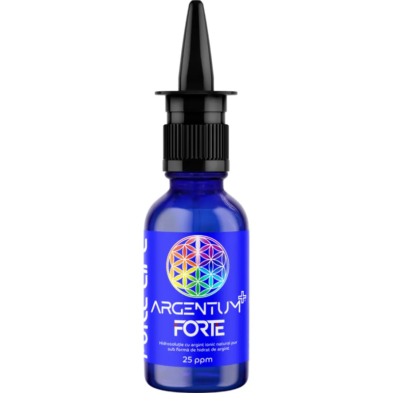 Argentum FORTE 25ppm cu Pulverizator Nazal 30ml PURE LIFE — preț și oferte