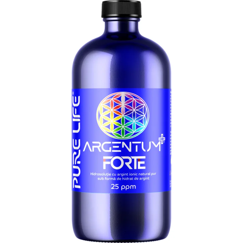 Argentum FORTE 25ppm 480ml PURE LIFE — preț și oferte