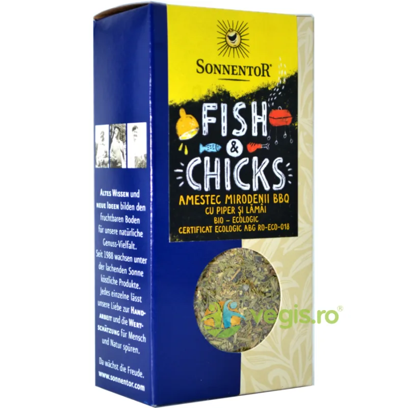 Amestec de Condimente pentru Gratar - Fish and Chicks Ecologic/Bio 55g SONNENTOR — preț și oferte