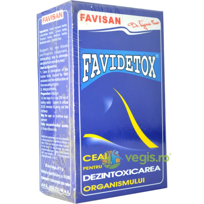 Ceai FaviDetox 20dz Favisan — preț și oferte