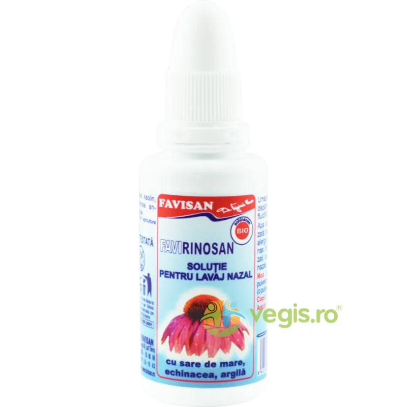 Solutie pentru Lavaj Nazal cu Sare de Mare, Echinacea si Argila FaviRinosan 30ml Favisan — preț și oferte