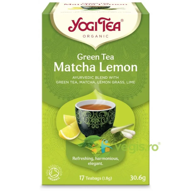 Ceai Verde cu Matcha si Lamaie Ecologic/Bio 17dz 30.6g YOGI TEA — preț și oferte
