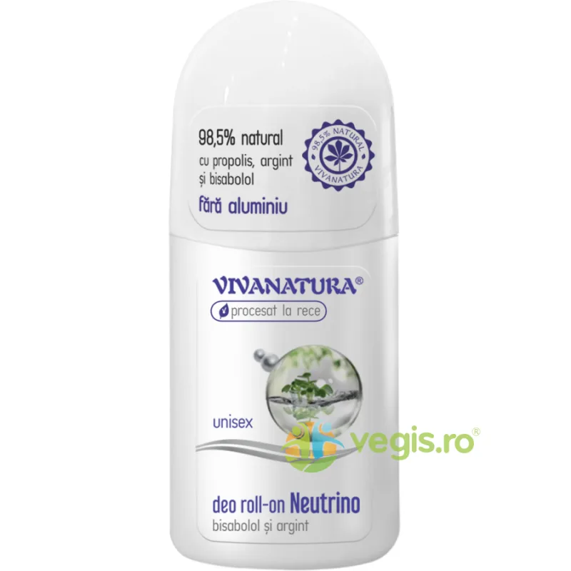 Deodorant Natural Roll-on Neutrino cu Bisabolol si Argint 50ml VIVA&nbsp;NATURA — preț și oferte