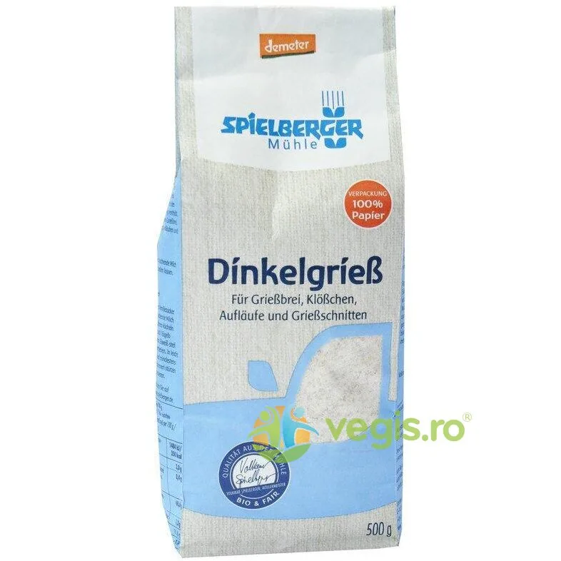Gris De Spelta Demeter Ecologic/Bio 500g SPIELBERGER — preț și oferte
