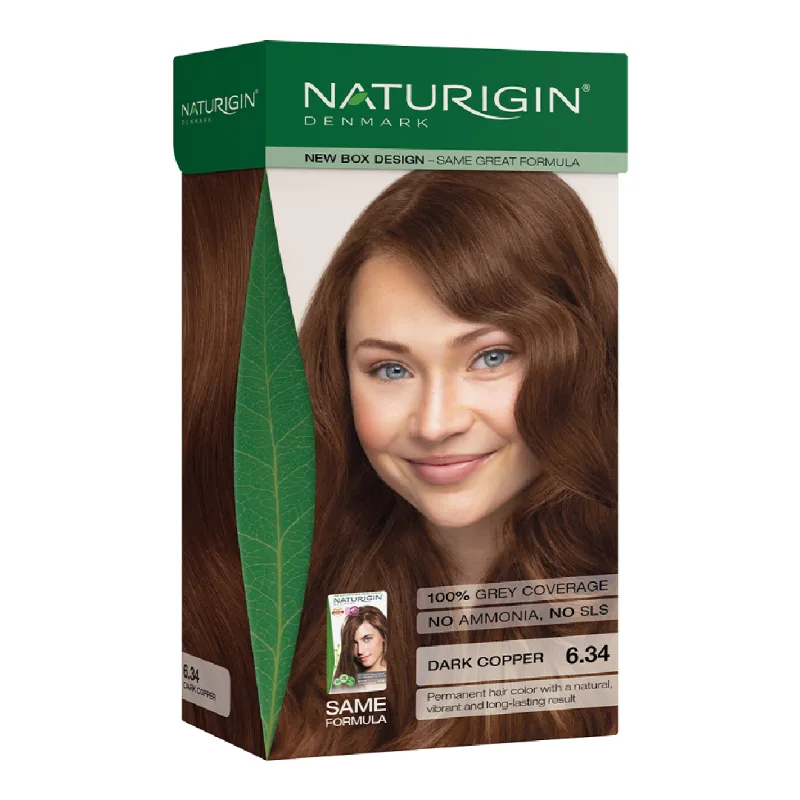 Vopsea pentru par nuanta 7.0 Dark Copper, 115ml, Naturigin — preț și oferte