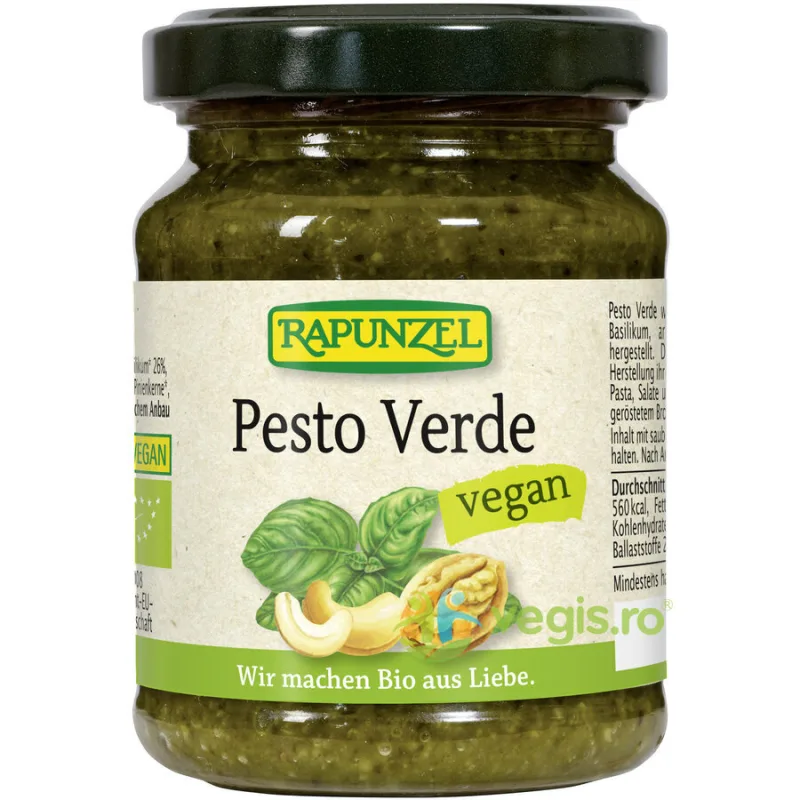 Pesto Verde Vegan Ecologic/Bio 120g Rapunzel — preț și oferte