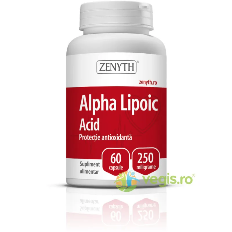 Alpha Lipoic Acid 250mg 60cps Zenyth — preț și oferte