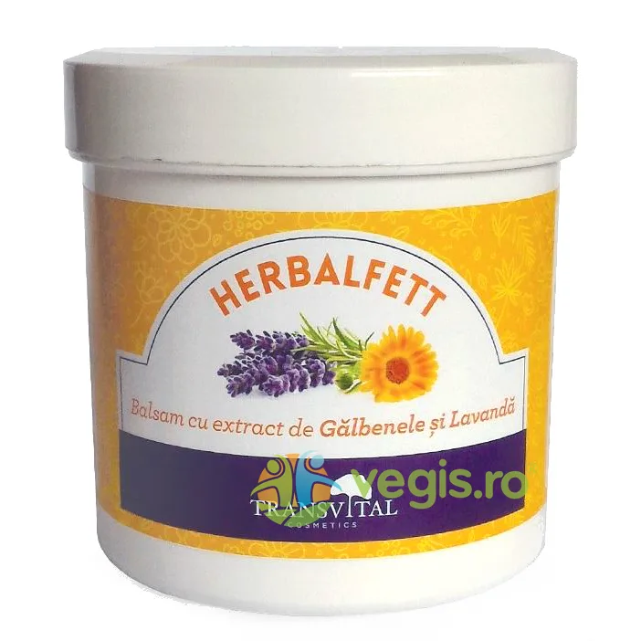 HERBALFETT Balsam cu Extract de Galbenele si Lavanda 250ml Quantum Parapharm — preț și oferte