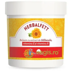 HERBALFETT Balsam cu Extract de Galbenele, Vitamina E si Vitamina A 250ml