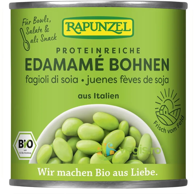 Boabe de Soia Edamame in Doza Ecologice/Bio 200g Rapunzel — preț și oferte