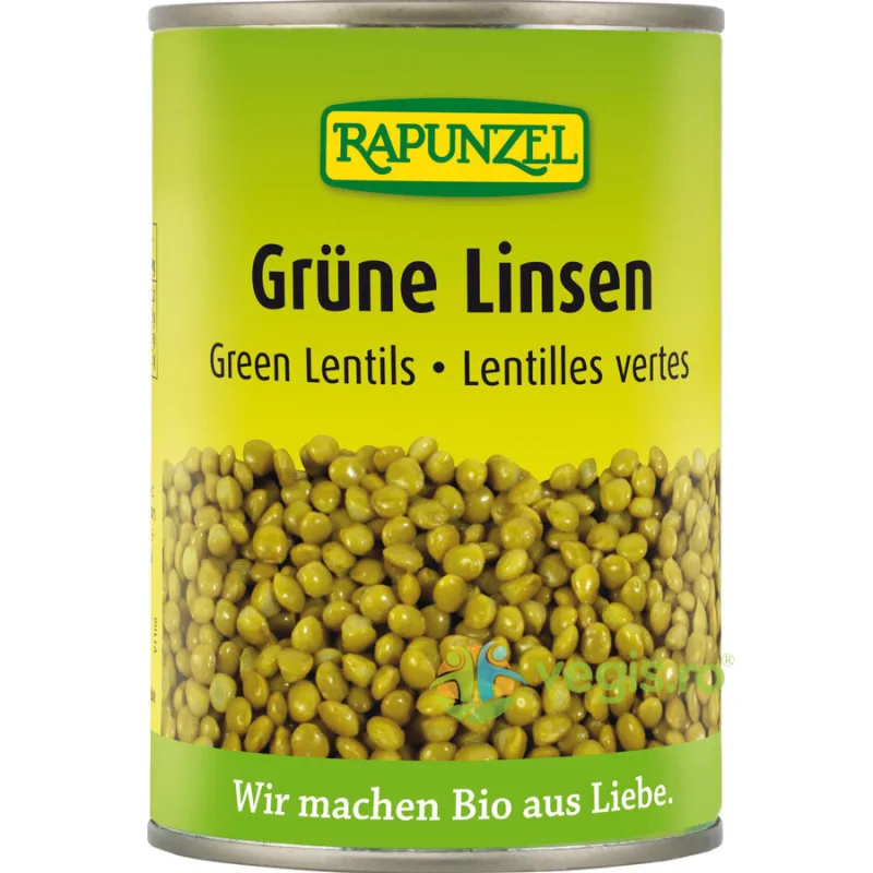 Linte Verde In Doza Ecologica/Bio 400g Rapunzel — preț și oferte