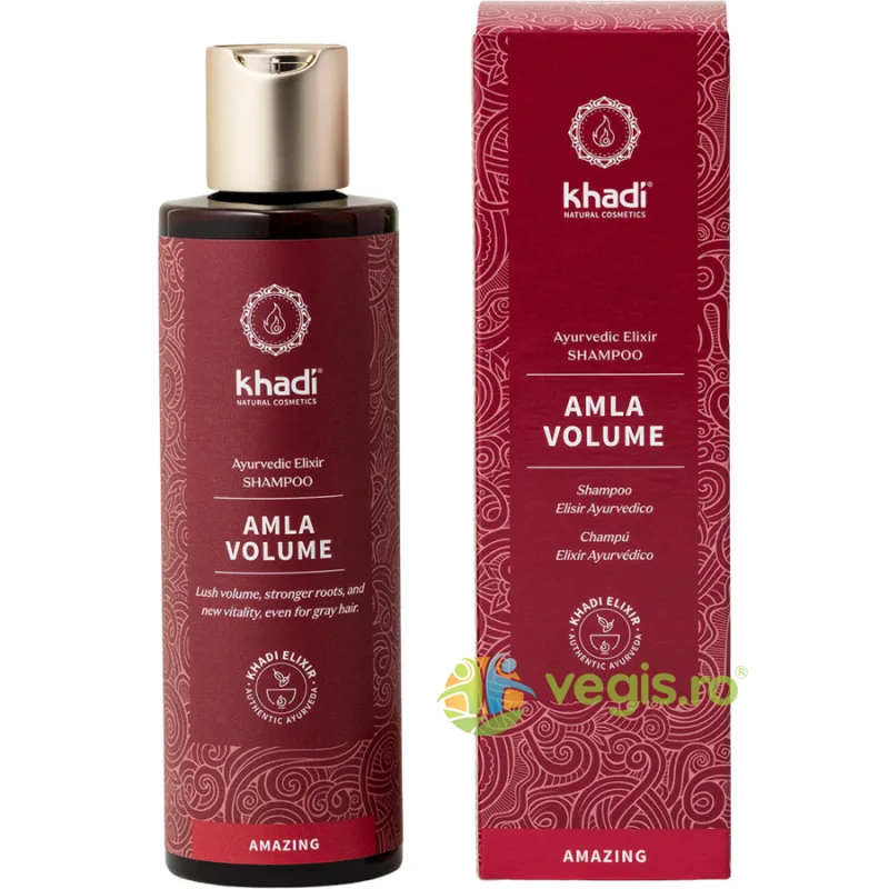 Sampon Ayurvedic pentru Volum si Stralucire cu Amla 200ml Khadi — preț și oferte
