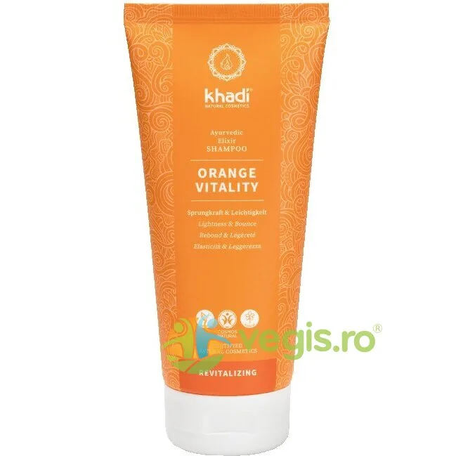 Sampon Ayurvedic Revitalizant Orange Vitality 200ml Khadi — preț și oferte