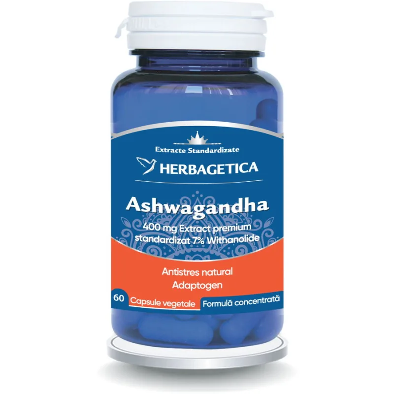 Ashwagandha 60cps HERBAGETICA — preț și oferte