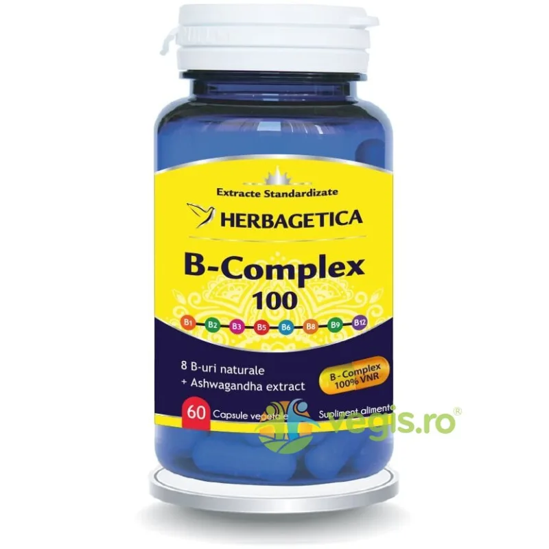 B Complex 100 60Cps HERBAGETICA — preț și oferte