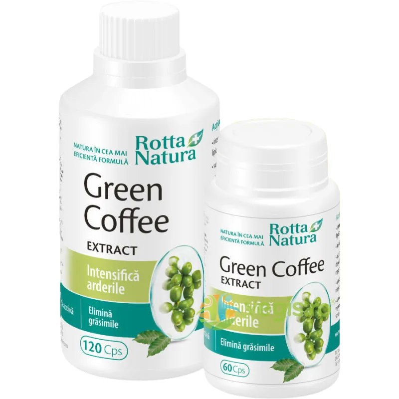 Pachet Green Coffee Extract 120cps+60cps Gratis ROTTA NATURA — preț și oferte