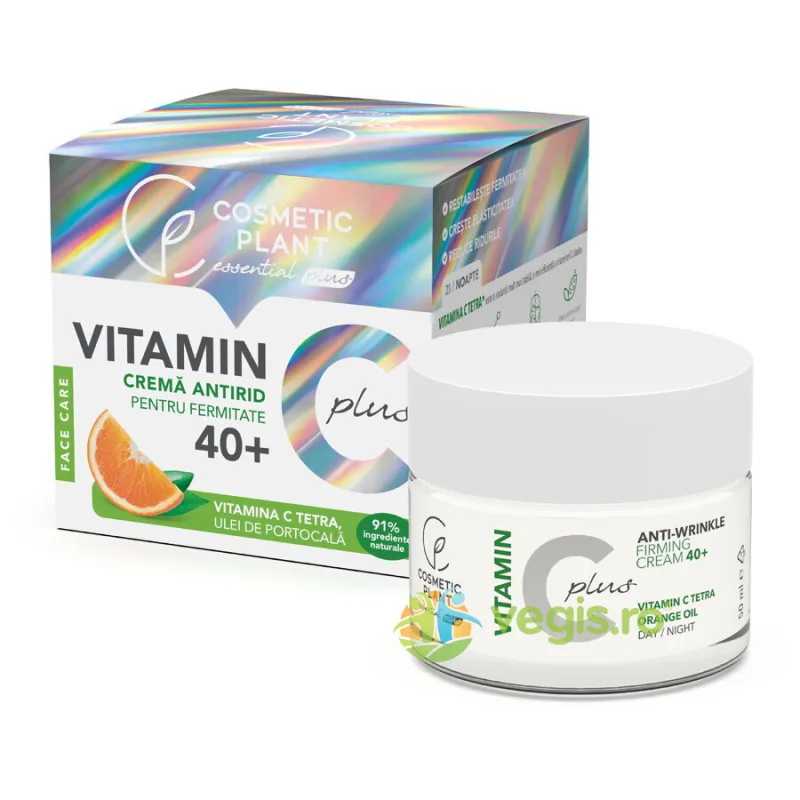 Vitamin C Plus Crema de Fata Antirid pentru Fermitate 40+ 50ml COSMETIC PLANT — preț și oferte