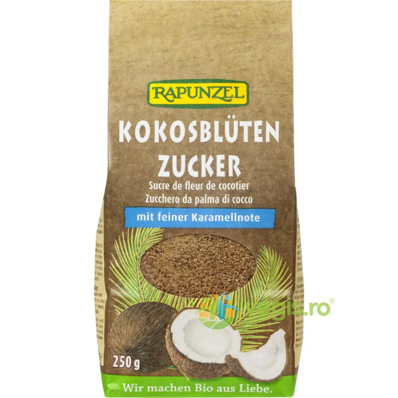 Zahar din Flori de Nuca de Cocos Ecologic/Bio 250g Rapunzel — preț și oferte