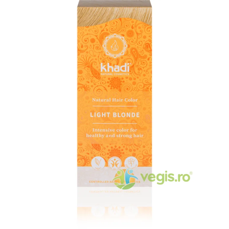Vopsea de Par Naturala Blond Deschis 100g Khadi — preț și oferte