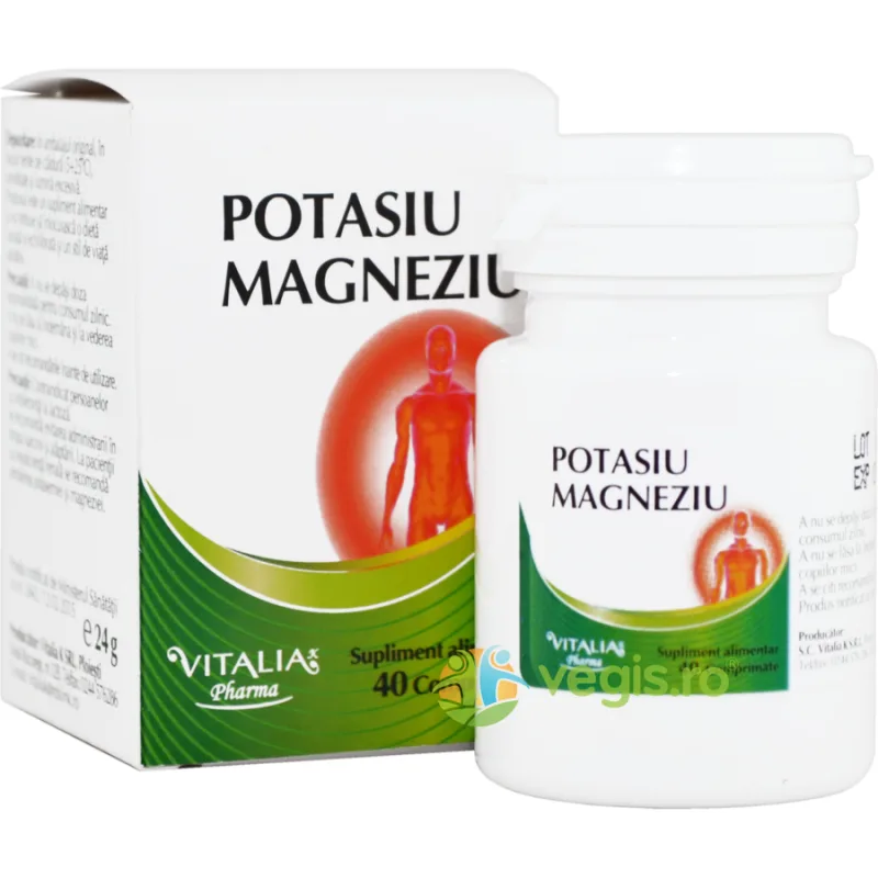 Potasiu + Magneziu 40cpr VIVA PHARMA — preț și oferte