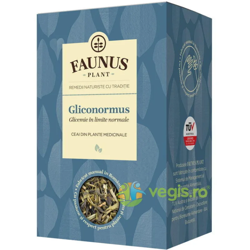 Ceai Gliconormus (Glicemie in Limite Normale) 90g FAUNUS PLANT — preț și oferte