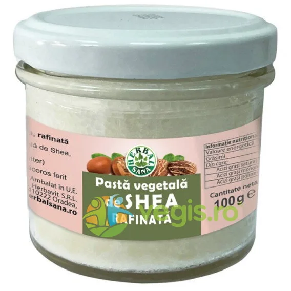 Pasta Vegetala de Shea Rafinata 100g Herbavit — preț și oferte