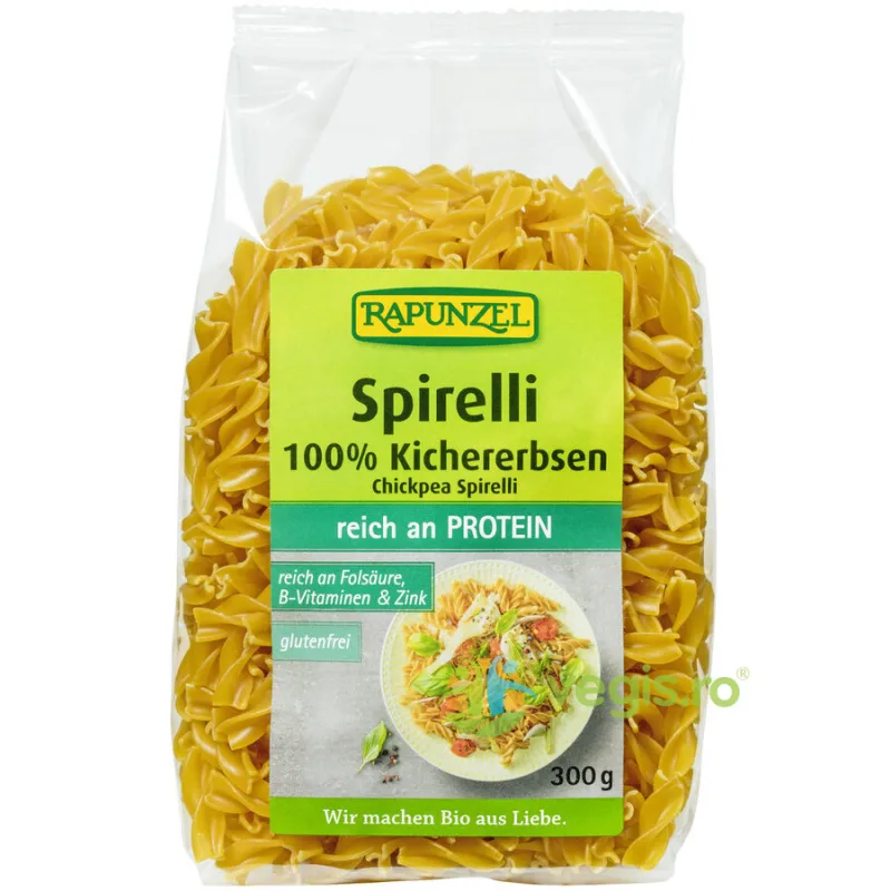 Spirale din Naut Fara Gluten Ecologice/Bio 300g Rapunzel — preț și oferte