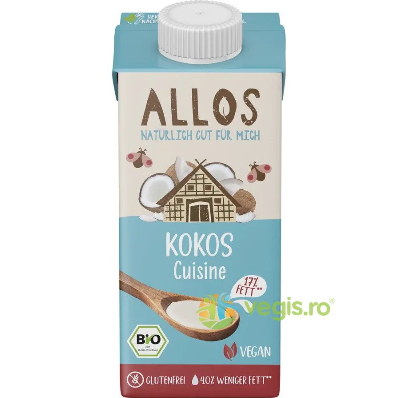 Crema de Cocos Pentru Gatit Fara Gluten Ecologica/Bio 200ml — preț și oferte