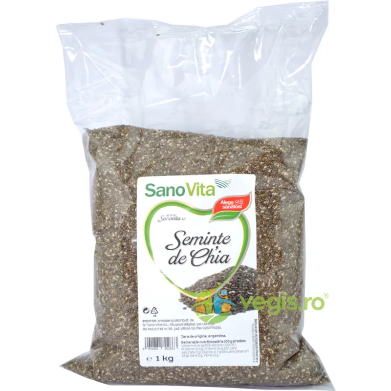 Seminte de Chia 1kg SANOVITA — preț și oferte