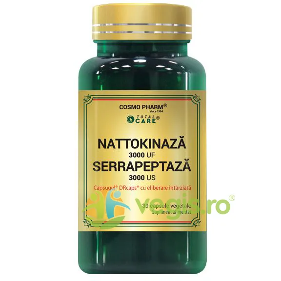 Nattokinaza Serrapeptaza 30cps COSMO PHARM — preț și oferte