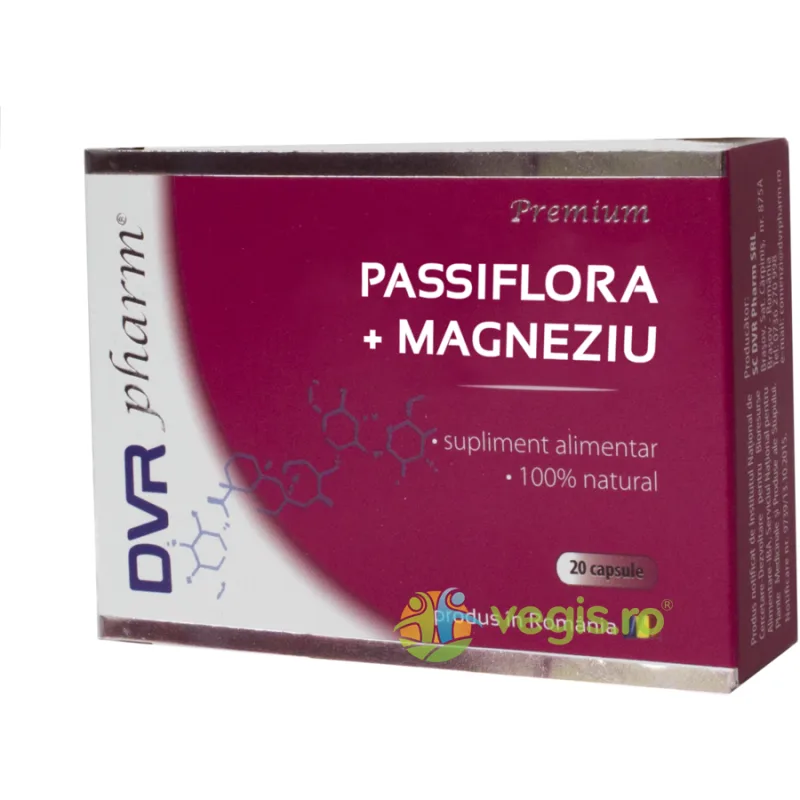 Passiflora + Magneziu 20cps DVR&nbsp;PHARM — preț și oferte