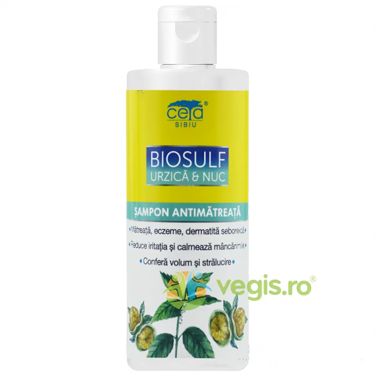 Sampon Biosulf cu Urzica si Nuc 200ml Ceta Sibiu — preț și oferte