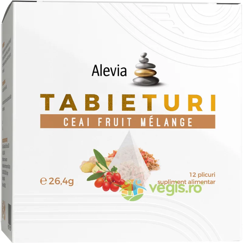 Tabieturi Ceai Fruit Melange 12 plicuri piramida ALEVIA — preț și oferte